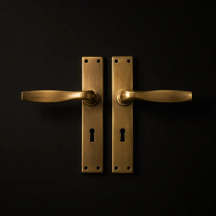 Lever on backplate